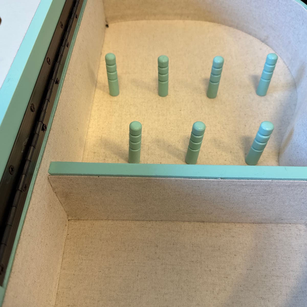 Pottery Barn Guitar Shaped Jewelry Storage Case + Mirror - Thumbnail 13