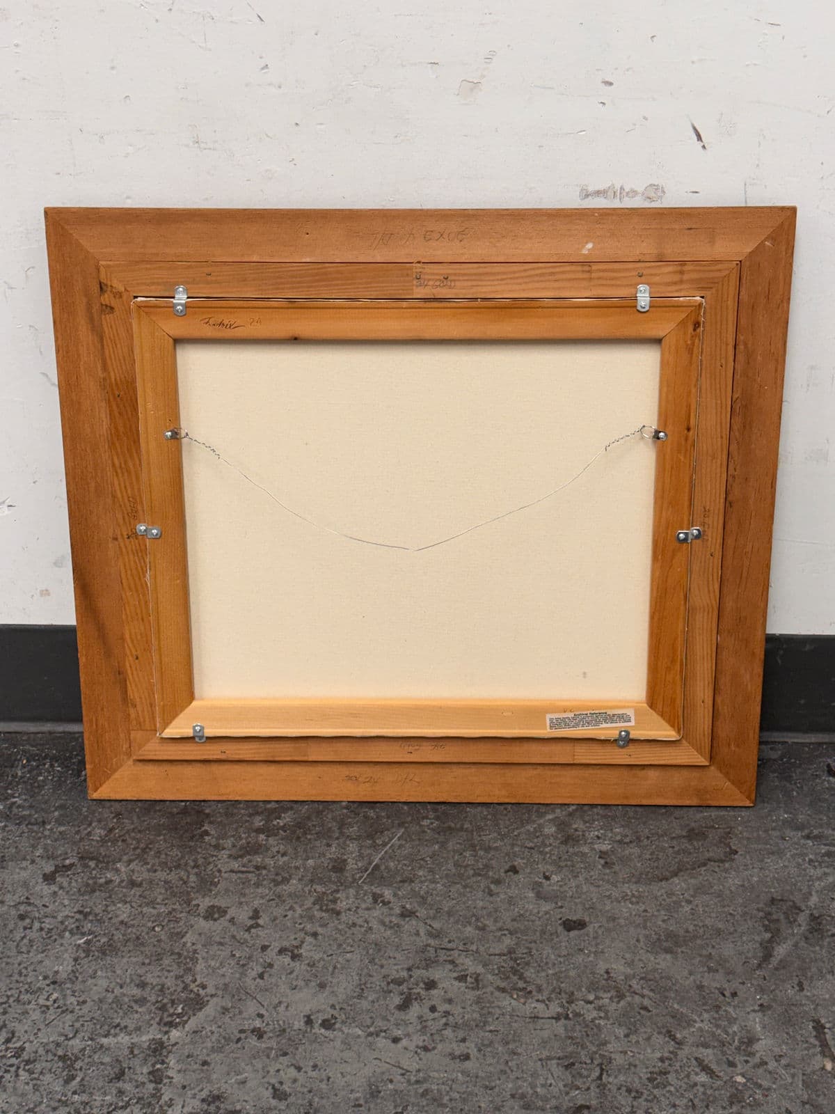 Figurative Masks Acrylic Painting, Framed. - Thumbnail 6