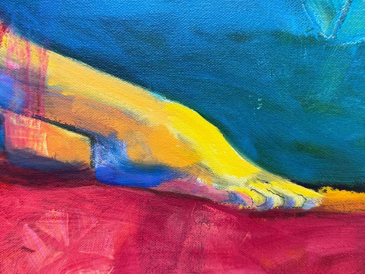 "Bathing Beauty" Oil Painting, Framed - Thumbnail 8