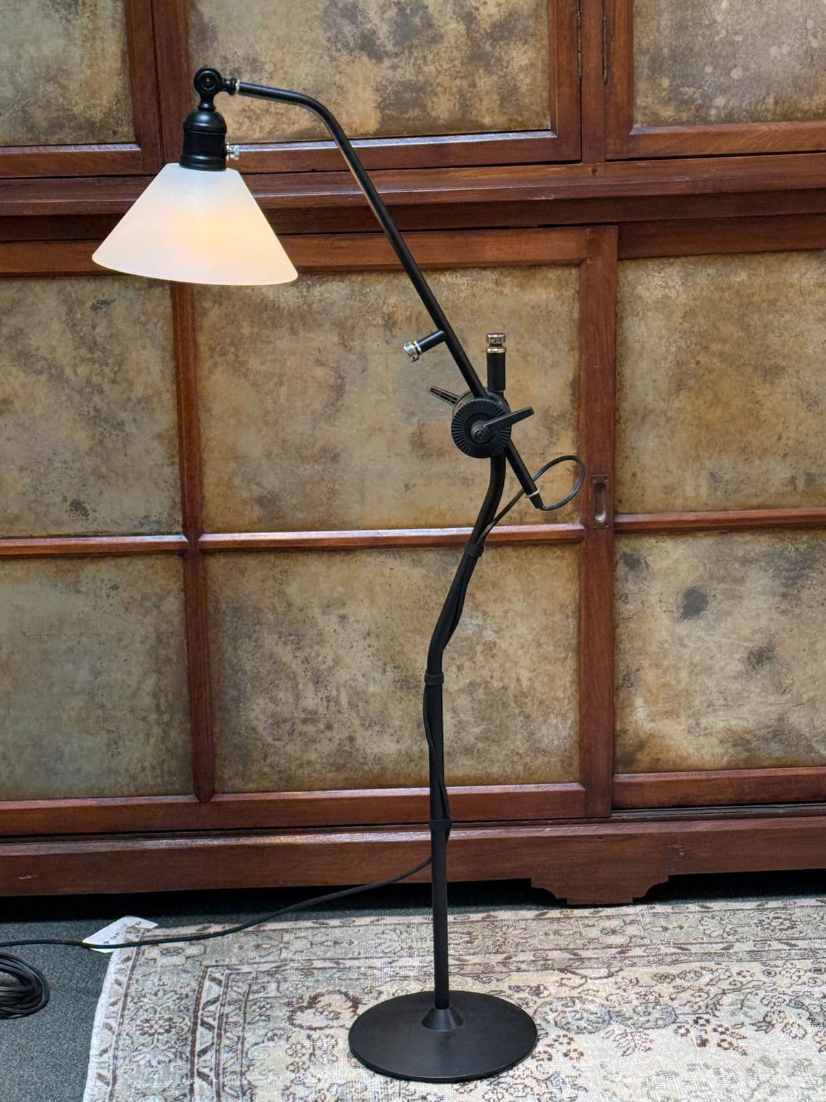 One of a Kind Pivoting Head Floor Lamp - Thumbnail 4
