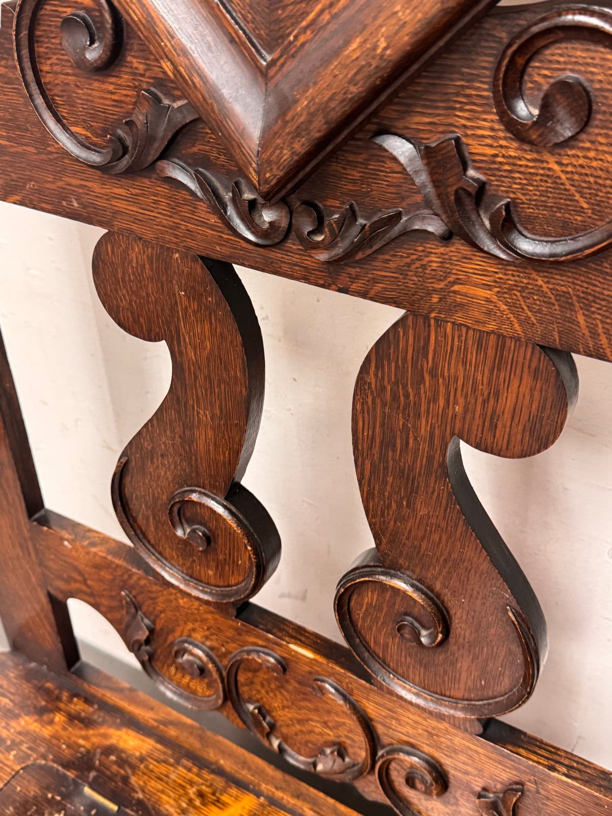 Antique Wooden Entry Hall Storage Tree - Thumbnail 12