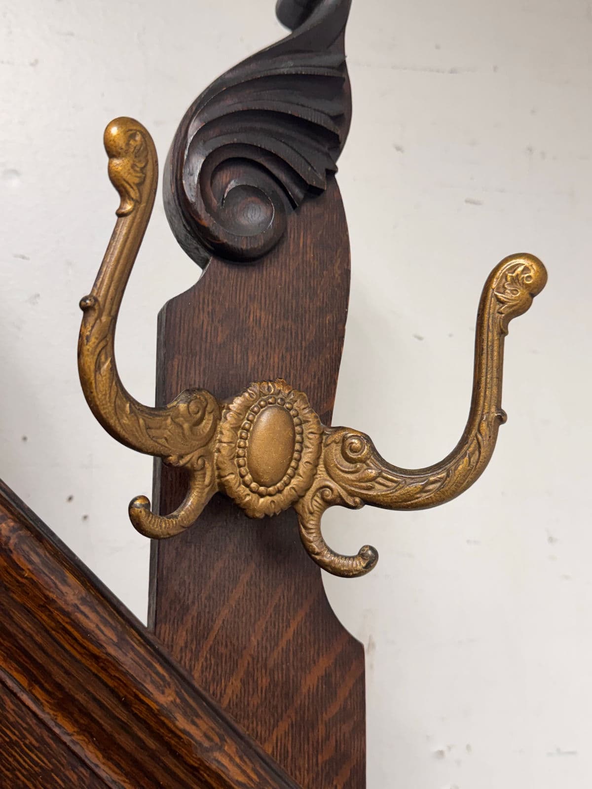 Antique Wooden Entry Hall Storage Tree - Thumbnail 8