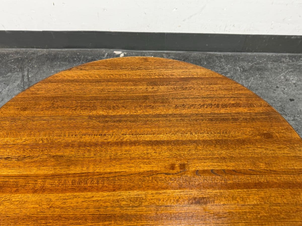 American Modern Round Wood Coffee Table, Mid 20th Century - Thumbnail 7