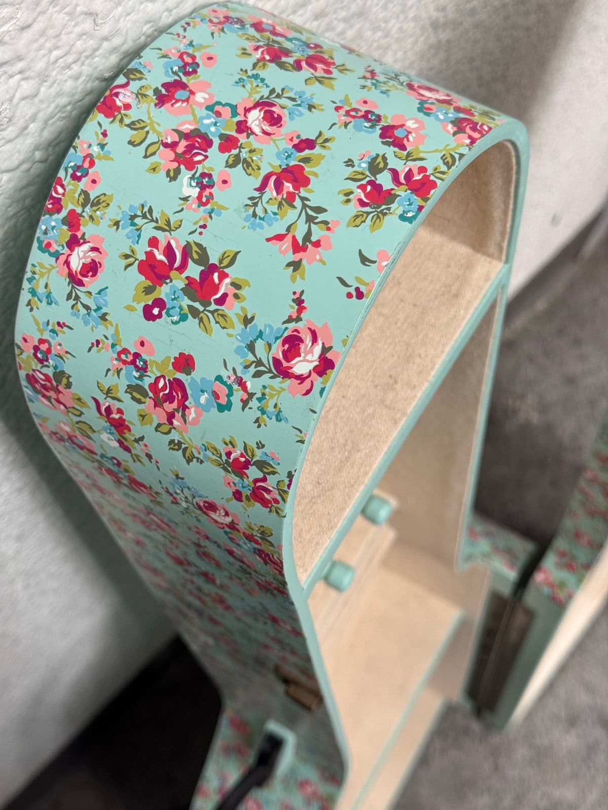 Pottery Barn Guitar Shaped Jewelry Storage Case + Mirror - Thumbnail 9