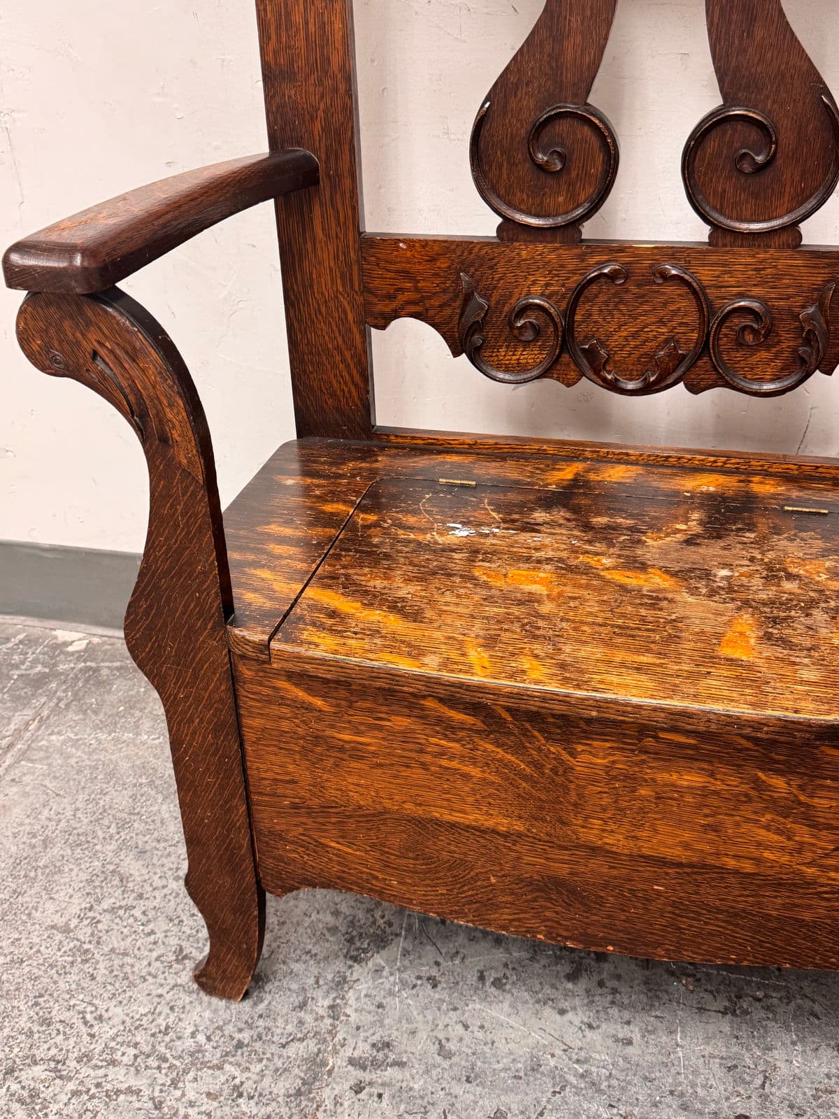 Antique Wooden Entry Hall Storage Tree - Thumbnail 9