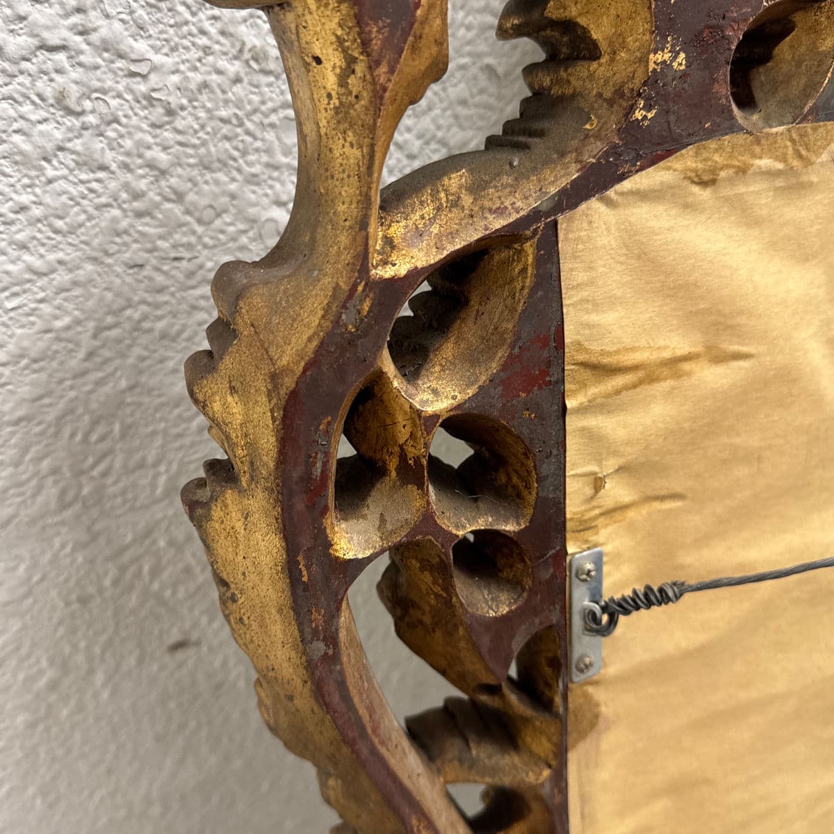 English Chippendale Carved Giltwood Mirror, Mid 20th Century - Thumbnail 12