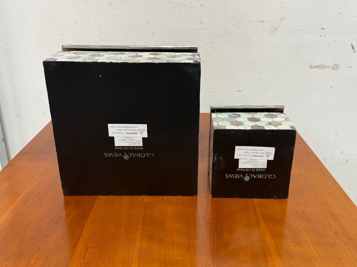 Global Views Mother of Pearl Boxes, Set of Two - Thumbnail 12