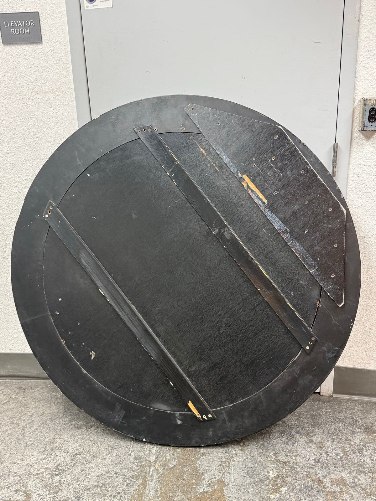 Monumental Africa Collection Eggshell Inlay Wood + Lacquer Wall Mirror, Circa 1970s - Thumbnail 6