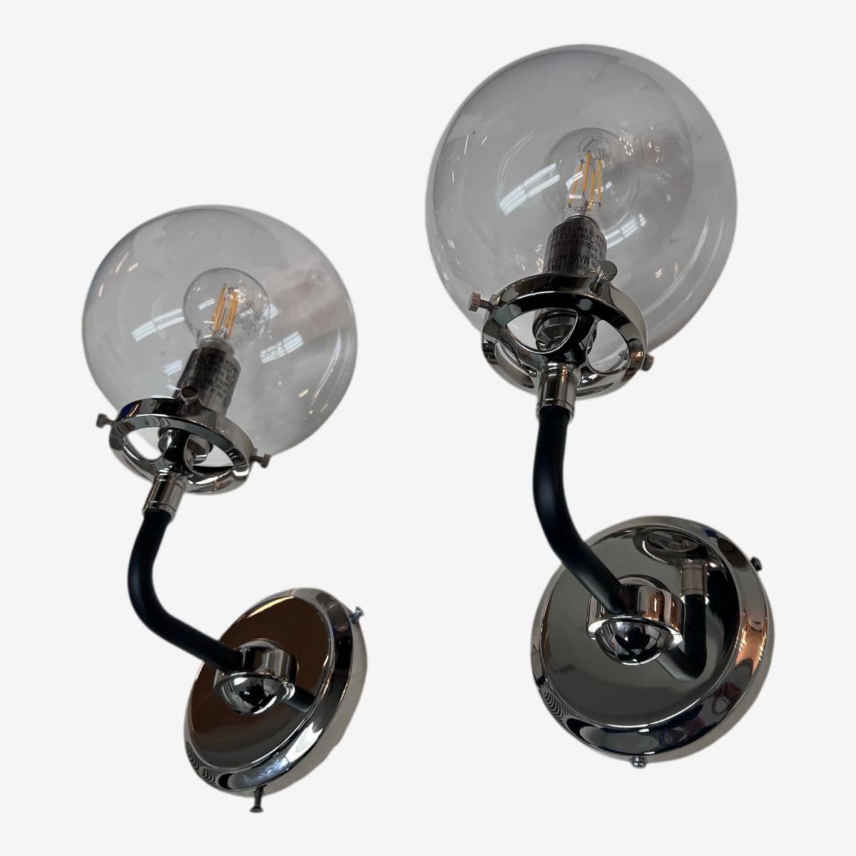 Restoration Hardware Bistro Globe Wall Sconces, Pair - Image 1
