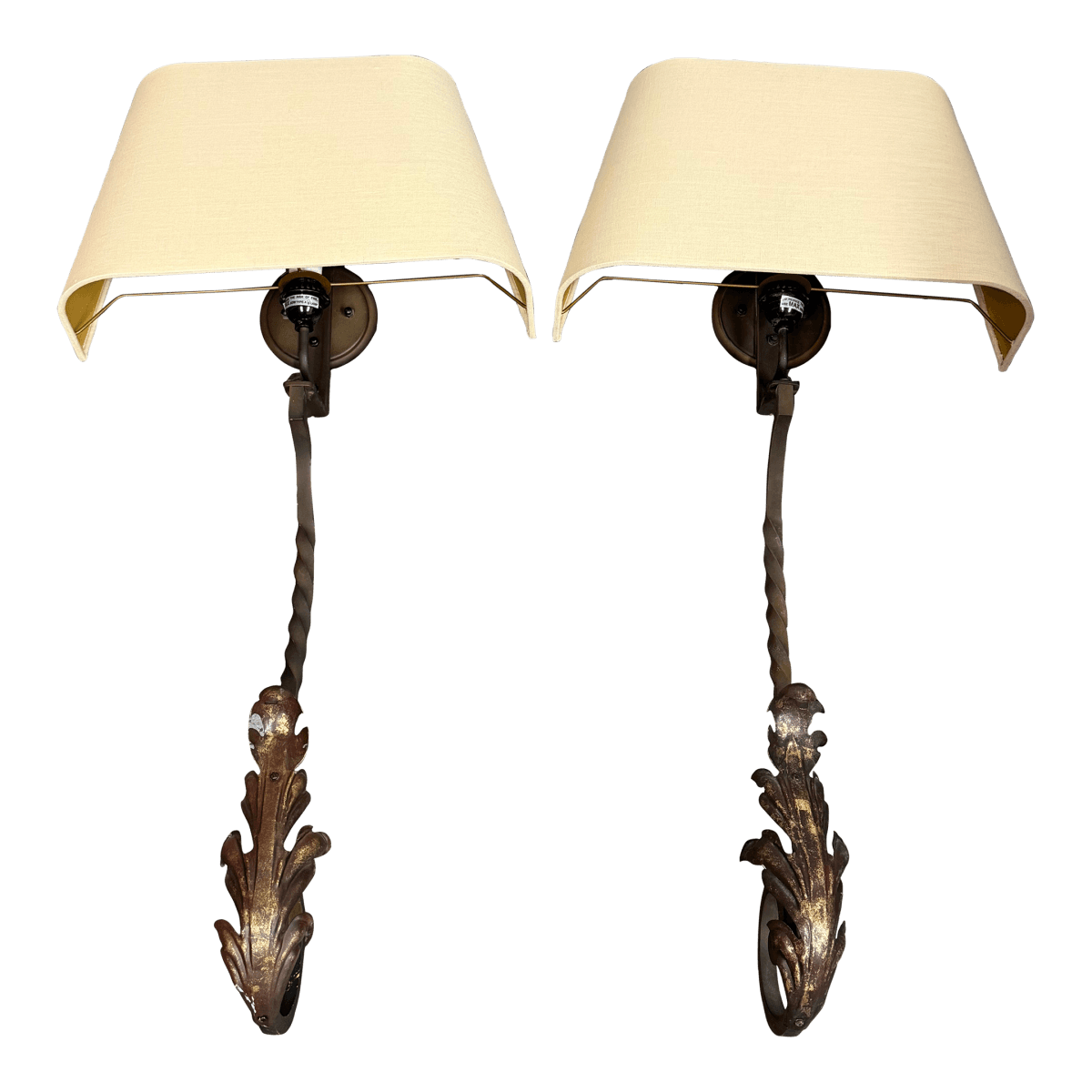 Restoration Hardware Vintage Iron Wall Sconces, Pair - Thumbnail 2