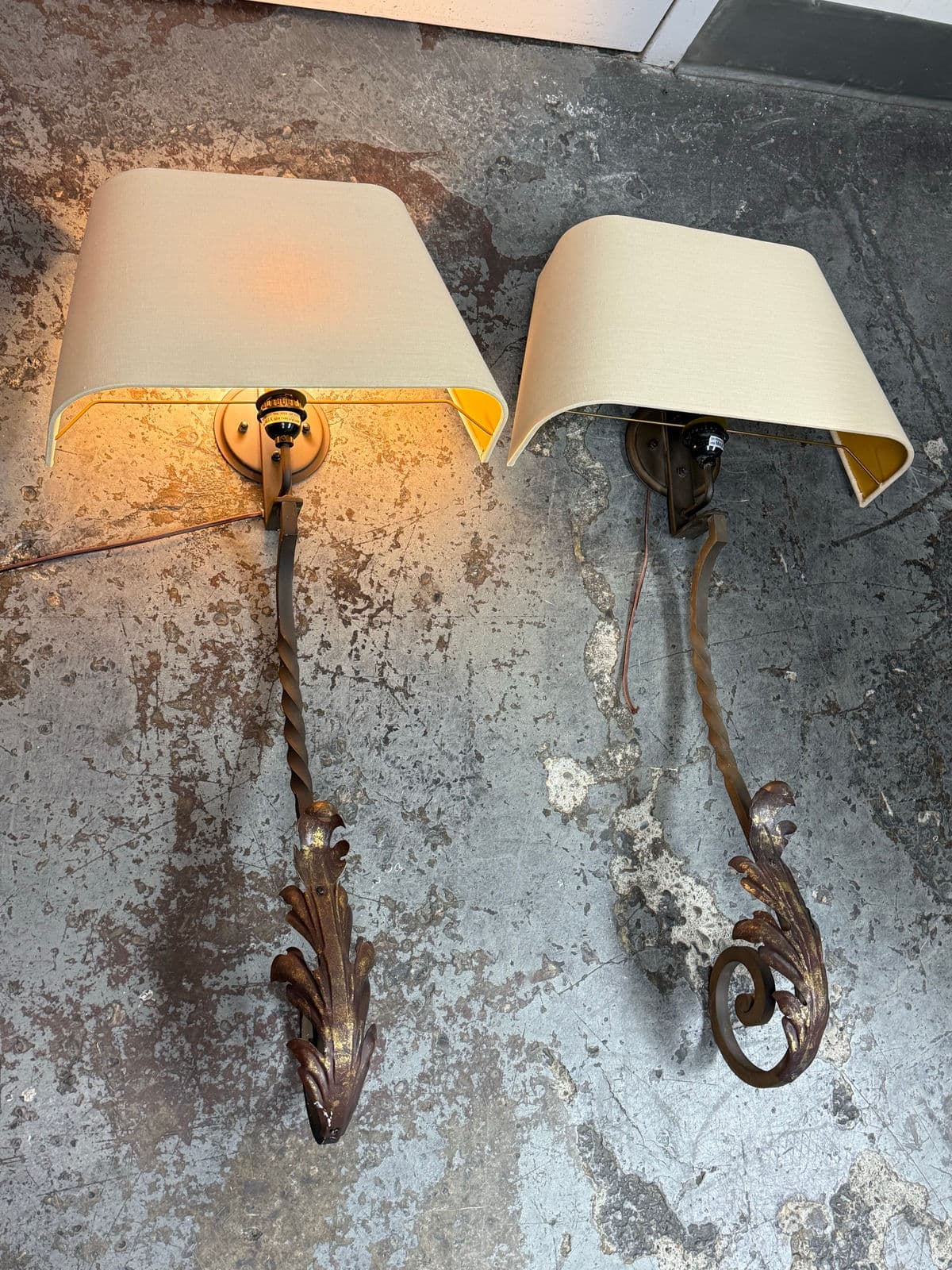 Restoration Hardware Vintage Iron Wall Sconces, Pair - Thumbnail 3
