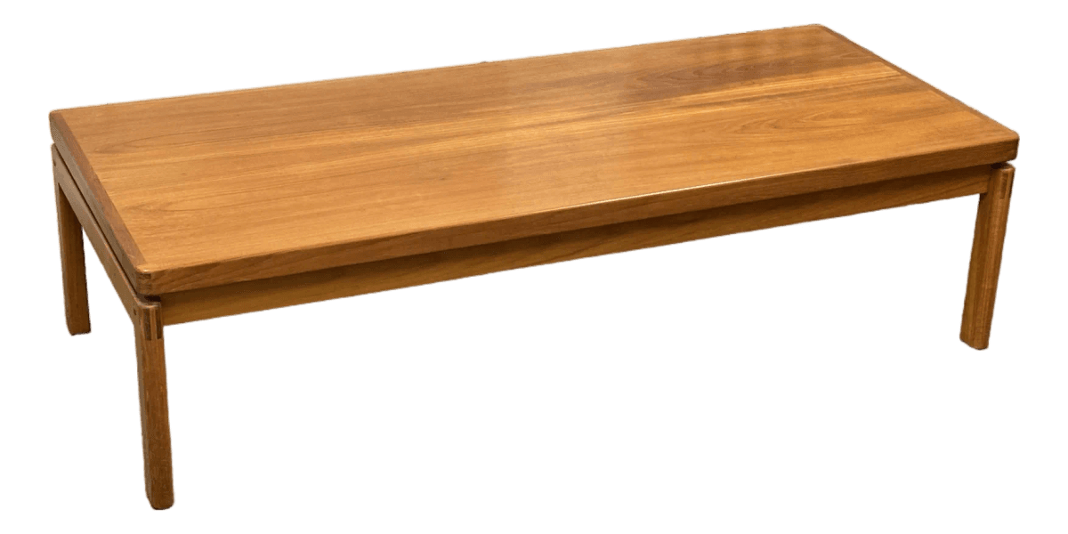 Danish Teak Wood Coffee Table, Mid 20th Century - Thumbnail 2