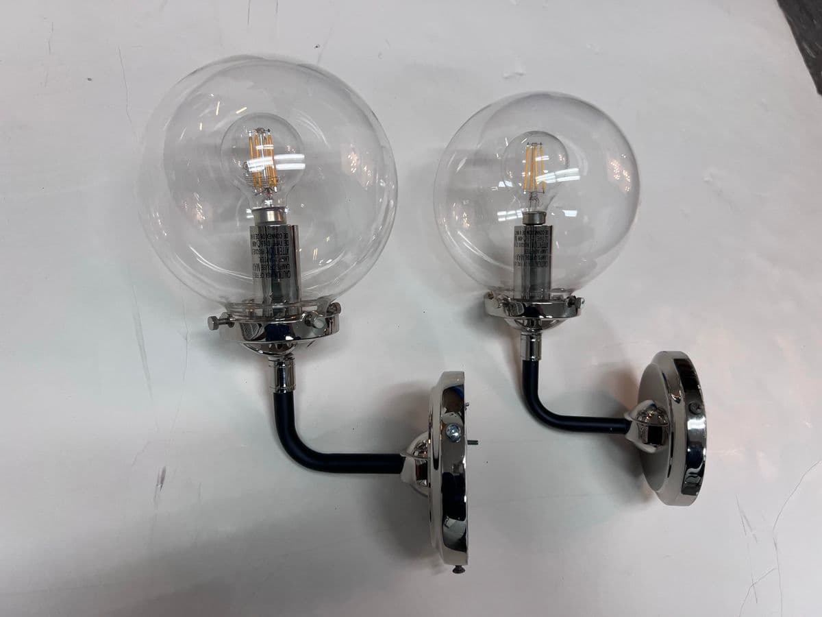 Restoration Hardware Bistro Globe Wall Sconces, Pair - Thumbnail 6