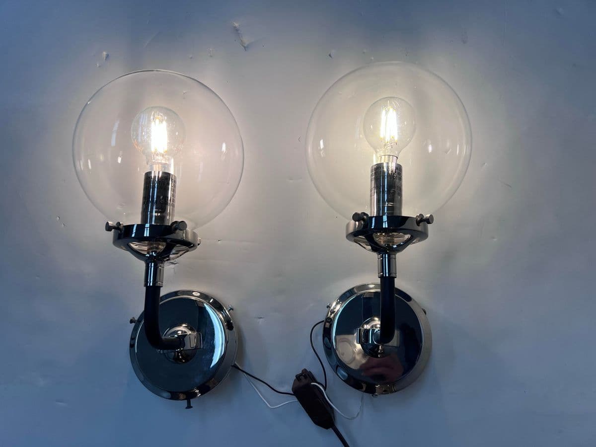 Restoration Hardware Bistro Globe Wall Sconces, Pair - Thumbnail 3