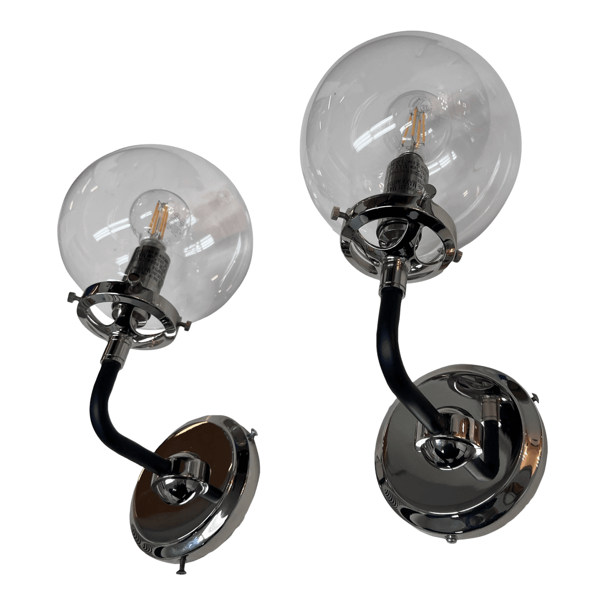 Restoration Hardware Bistro Globe Wall Sconces, Pair - Thumbnail 2