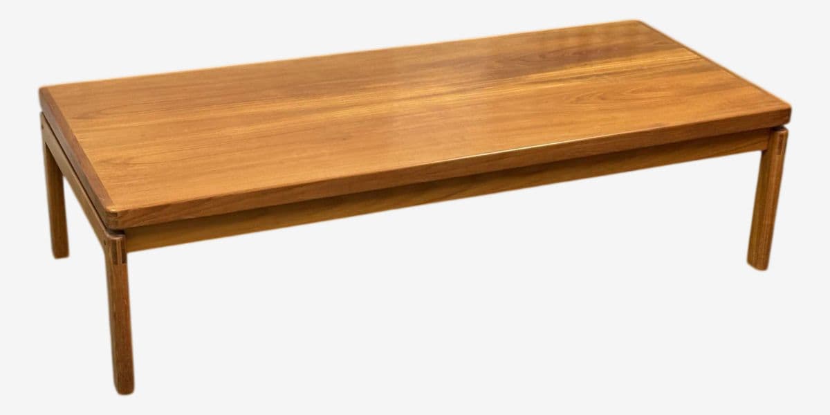 Danish Teak Wood Coffee Table, Mid 20th Century - Image 1