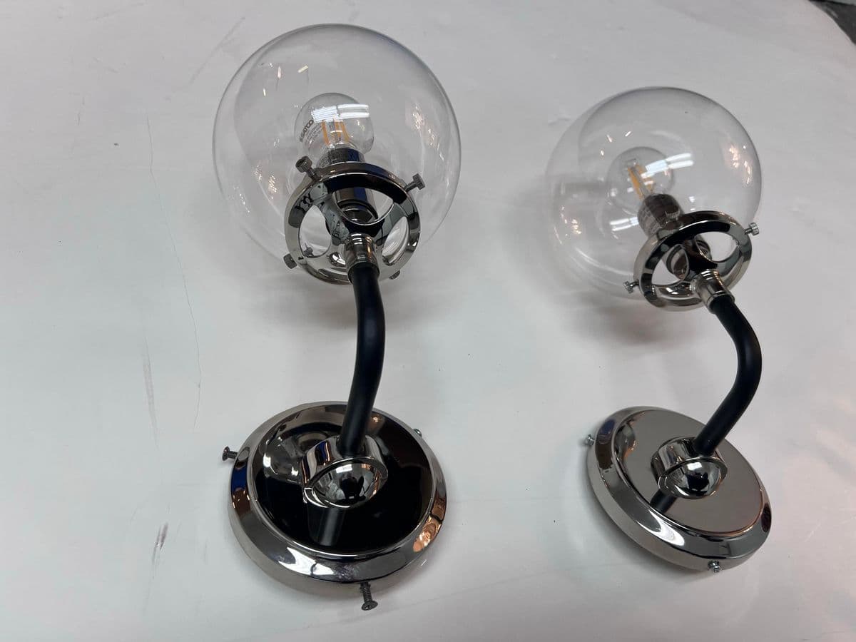 Restoration Hardware Bistro Globe Wall Sconces, Pair - Thumbnail 5