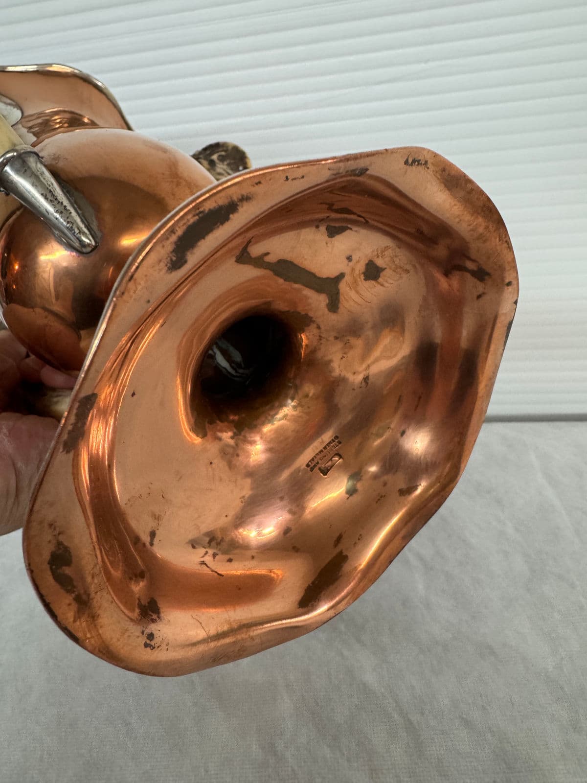 Antique Sterling + Copper Loving Cup Vase - Thumbnail 10