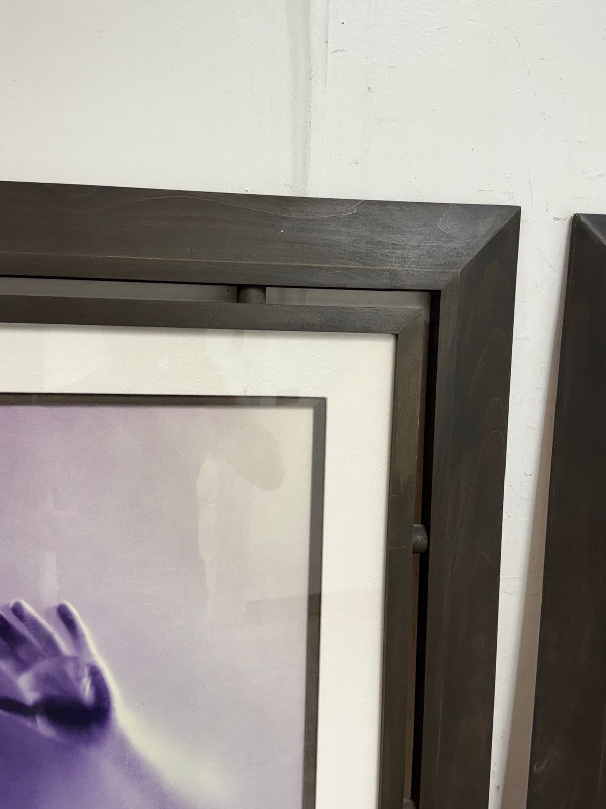 Contemporary Male + Female Blurred Figural Prints, Framed, Pair - Thumbnail 7