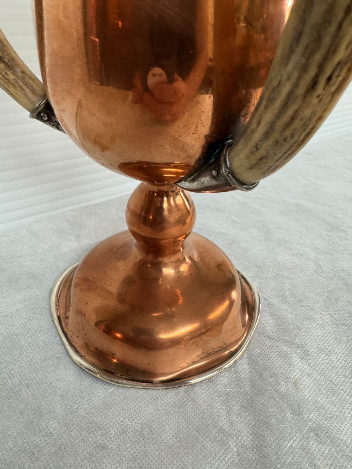 Antique Sterling + Copper Loving Cup Vase - Thumbnail 8