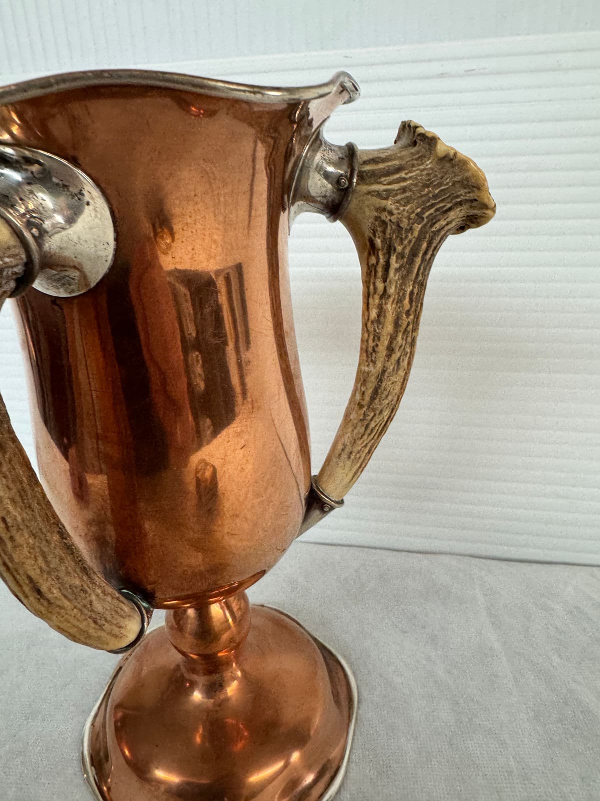 Antique Sterling + Copper Loving Cup Vase - Thumbnail 7