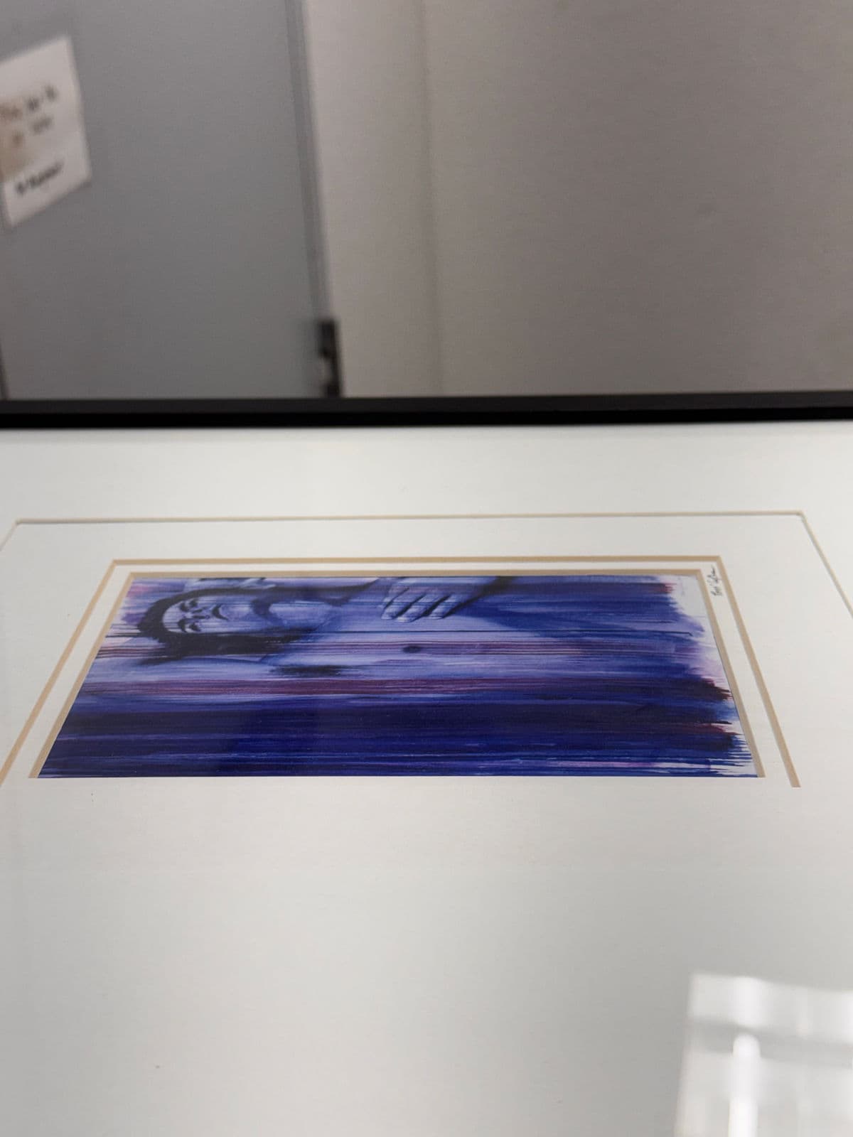 René Capone "Boy With Vertical Lines" Signed Print, Circa 2012 - Thumbnail 6