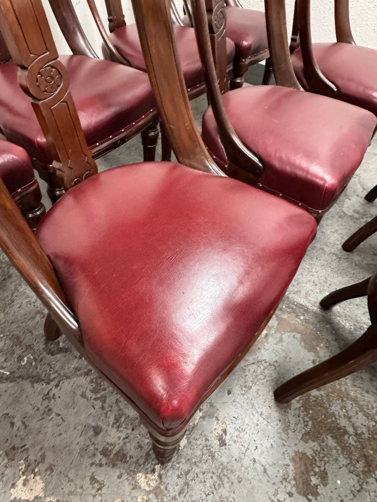 Antique Victorian Dining Chairs, Set of 10 - Thumbnail 7