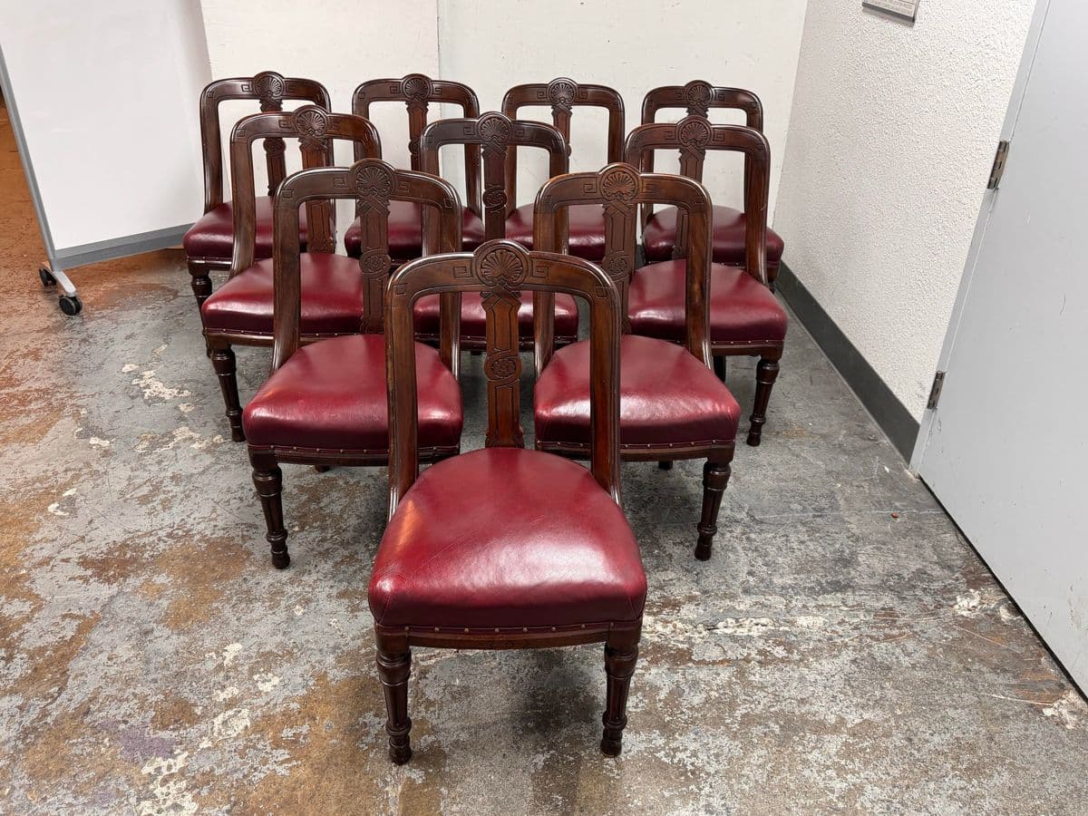 Antique Victorian Dining Chairs, Set of 10 - Thumbnail 3