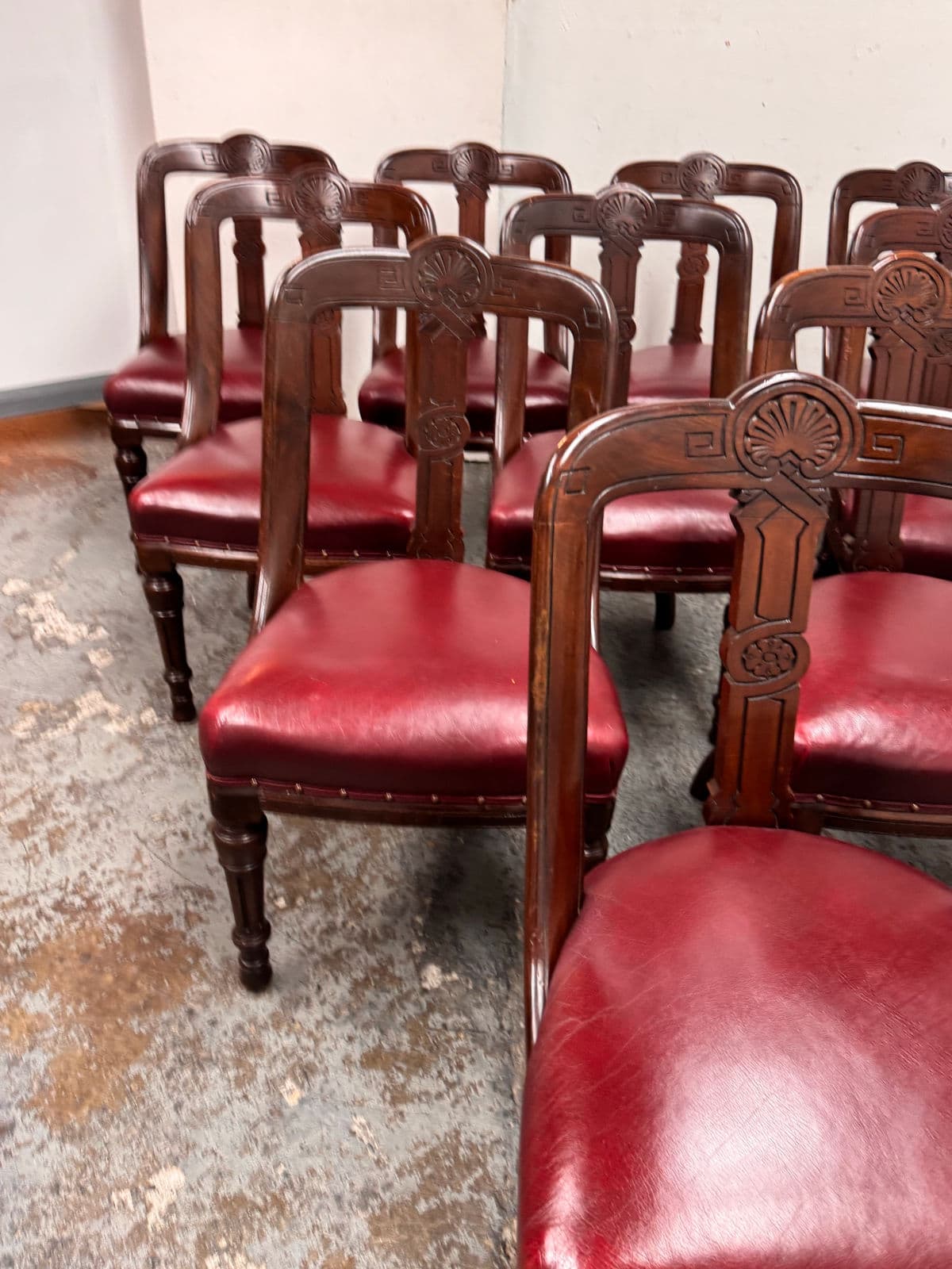Antique Victorian Dining Chairs, Set of 10 - Thumbnail 10