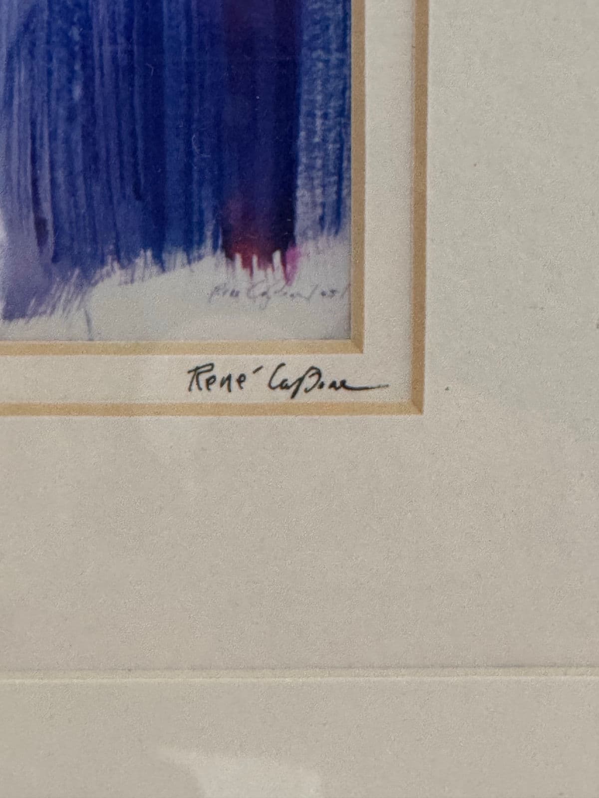 René Capone "Boy With Vertical Lines" Signed Print, Circa 2012 - Thumbnail 10