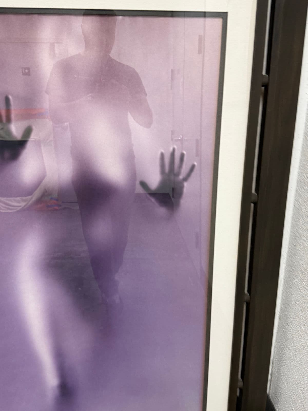 Contemporary Male + Female Blurred Figural Prints, Framed, Pair - Thumbnail 12