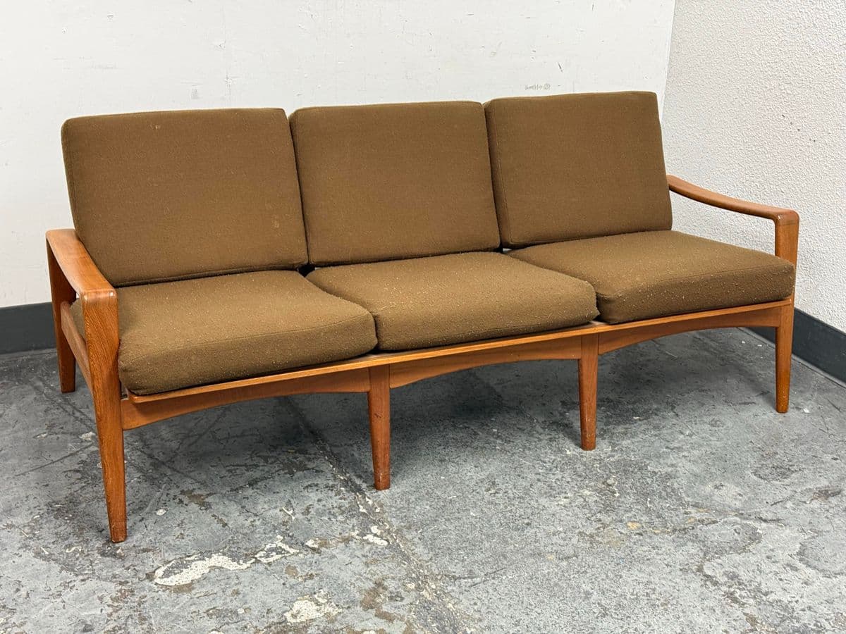 Komfort Danish Three Seat Sofa, Circa 1960's - Thumbnail 4