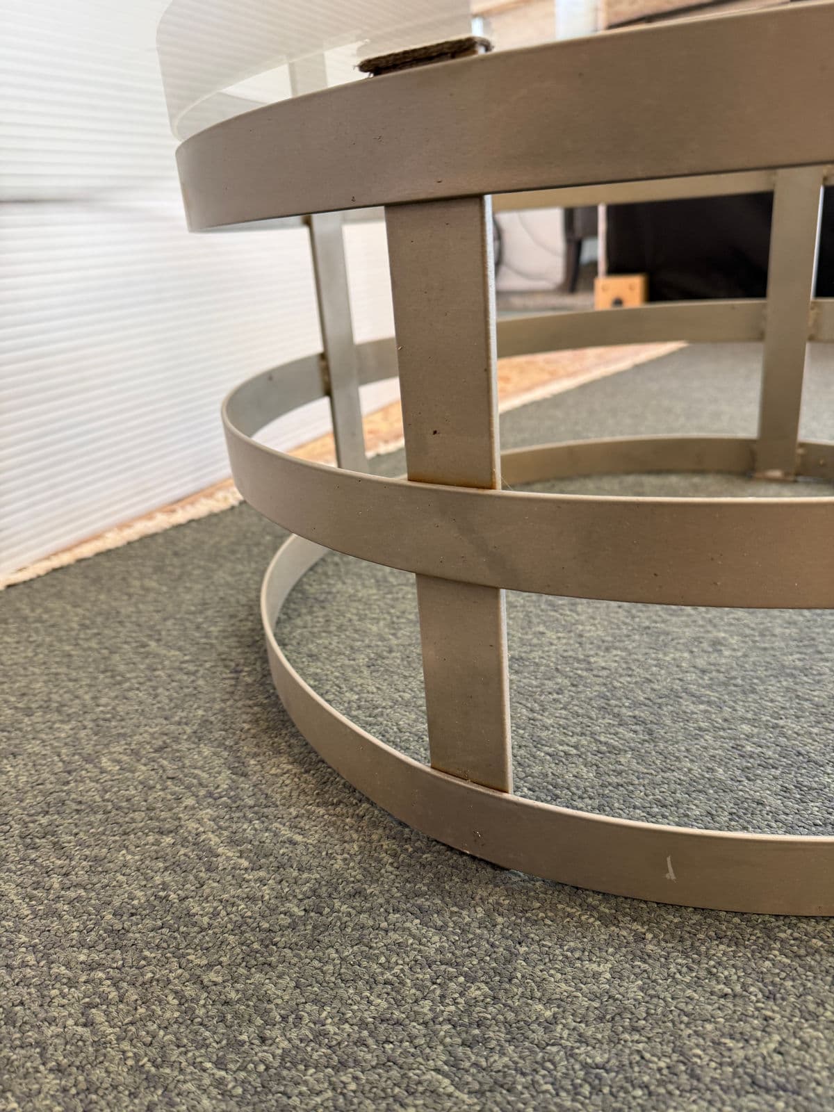 Steel Drum Pedestal Coffee Table - Thumbnail 11