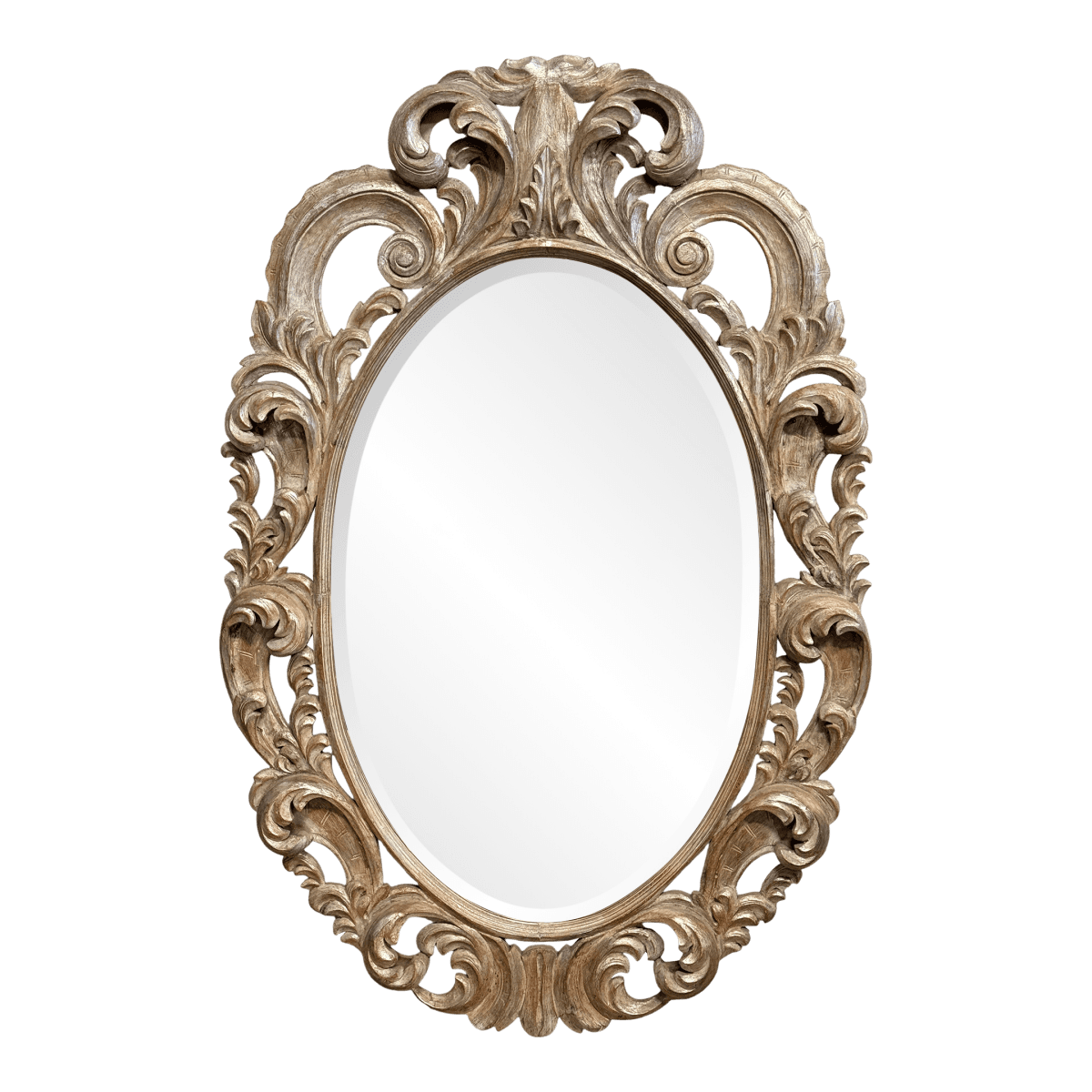 Windsor Art & Mirror Company Oval Rococo Revival Mirror, 20th Century - Thumbnail 2