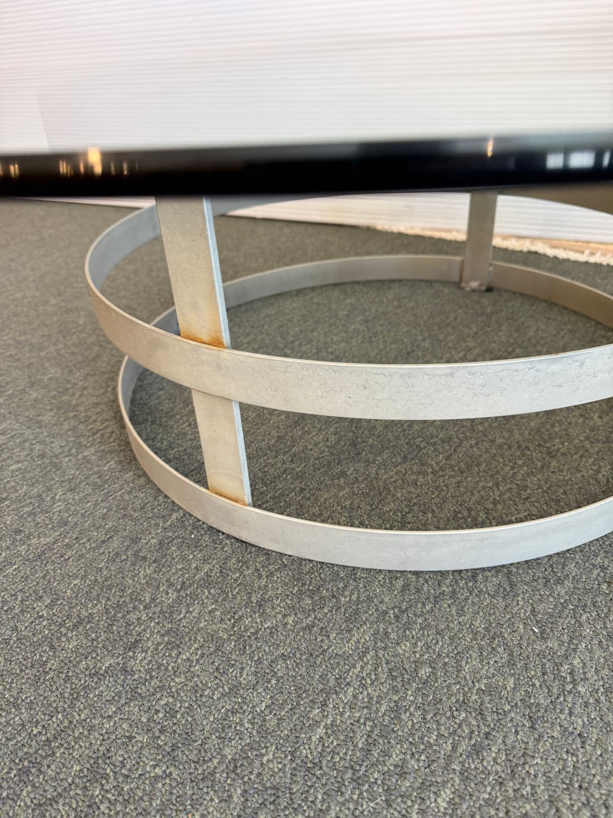 Steel Drum Pedestal Coffee Table - Thumbnail 8