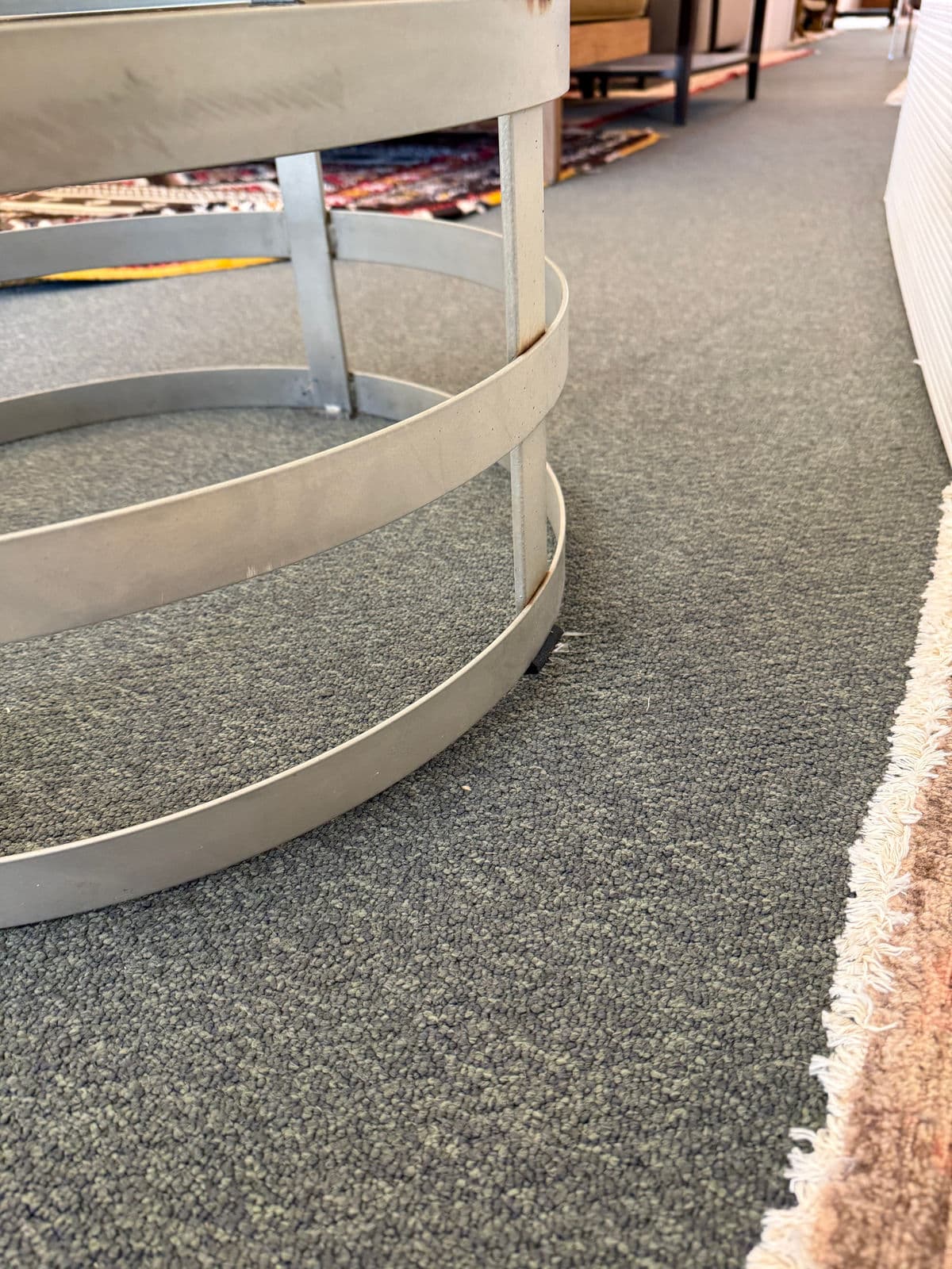 Steel Drum Pedestal Coffee Table - Thumbnail 13