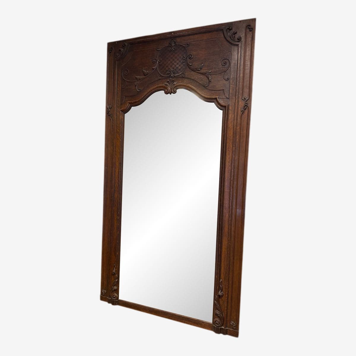 Antique French Trumeau Wall Tall Mirror, 19th Century. - Image 1