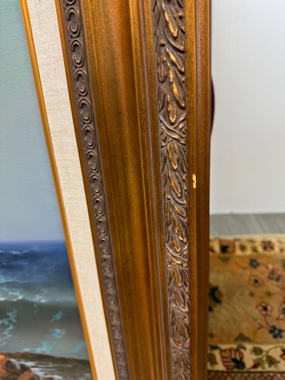 Wendell Brown's 'Surf's Up' Oil Painting, Framed - Thumbnail 10