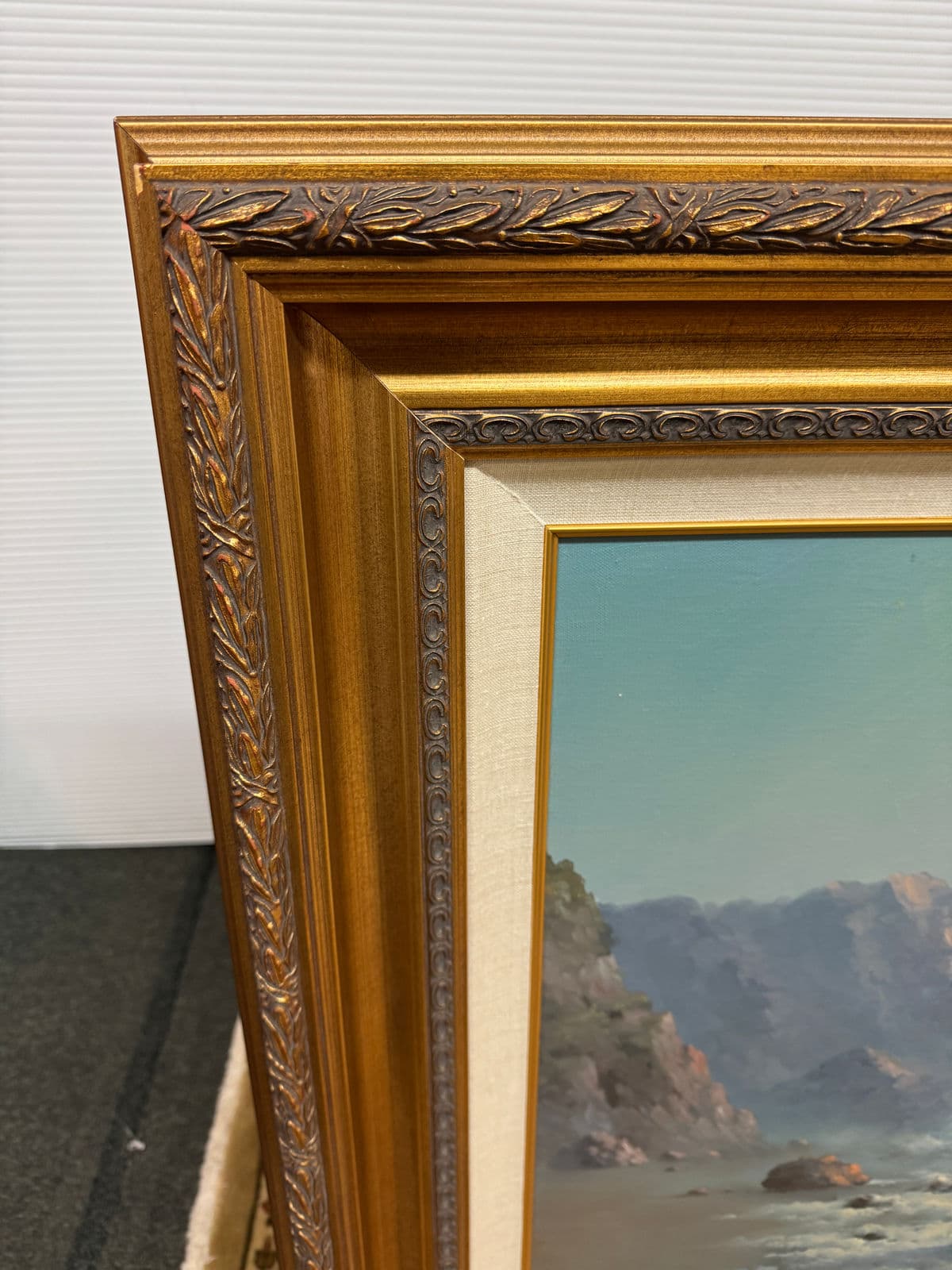 Wendell Brown's 'Surf's Up' Oil Painting, Framed - Thumbnail 7