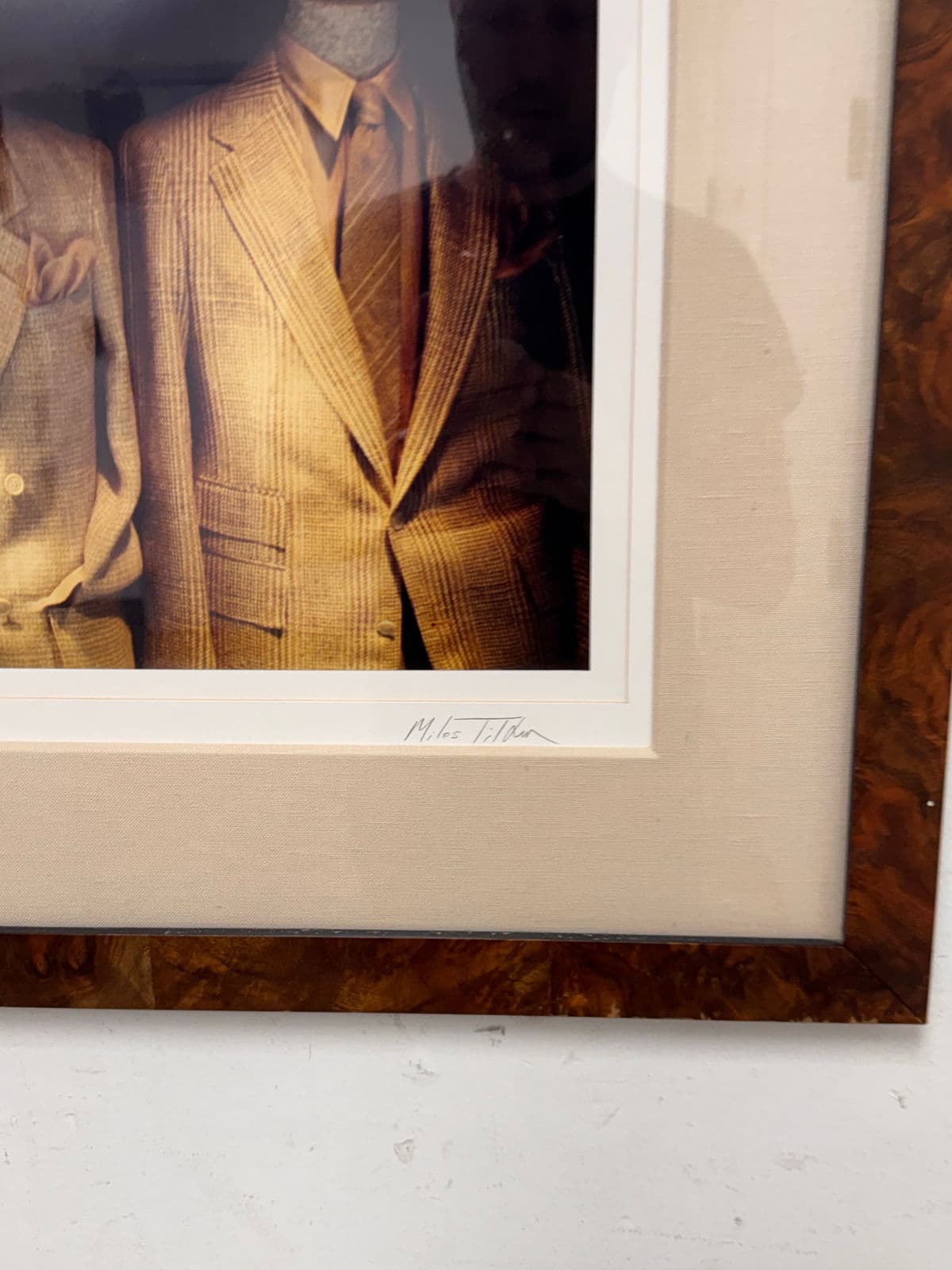 Custom Framed Lithograph, Signed, Circa 1980's - Thumbnail 5