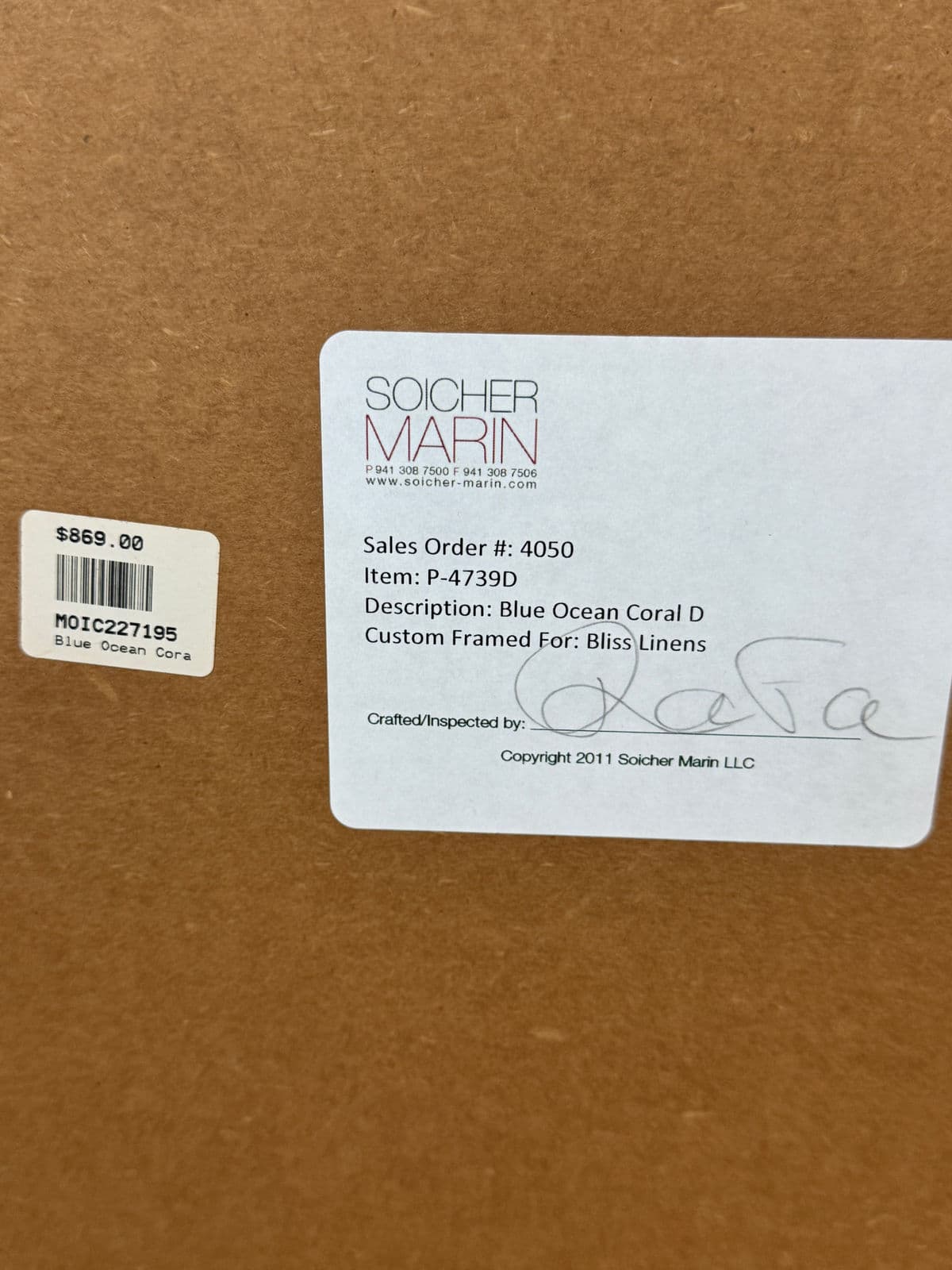 Soicher Marin Gallery Blue Ocean Coral Prints, Set of Three - Thumbnail 7