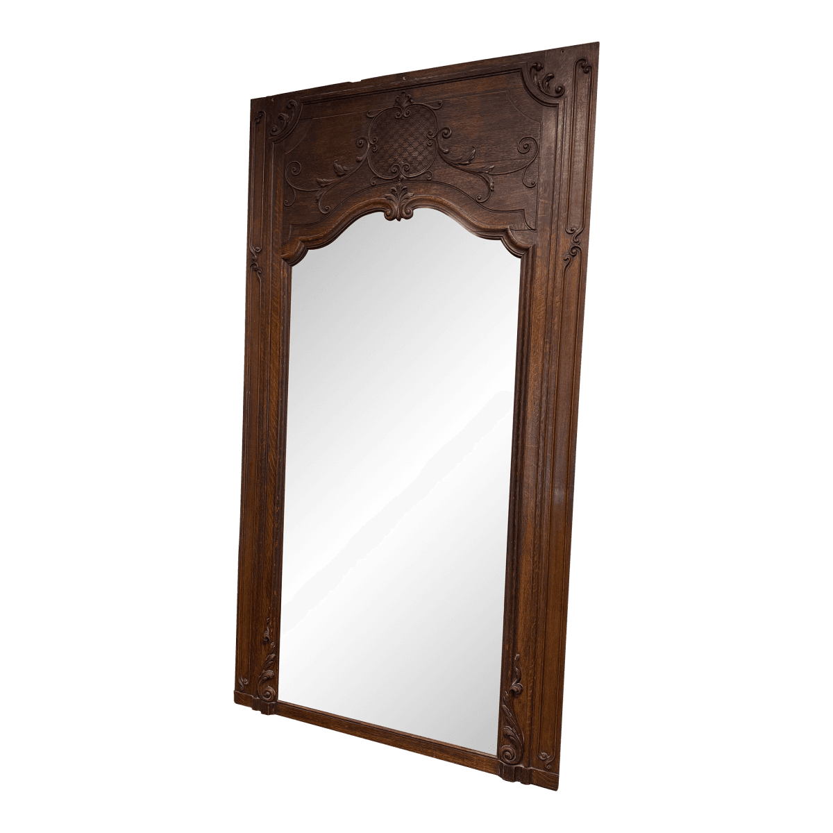 Antique French Trumeau Wall Tall Mirror, 19th Century. - Thumbnail 2