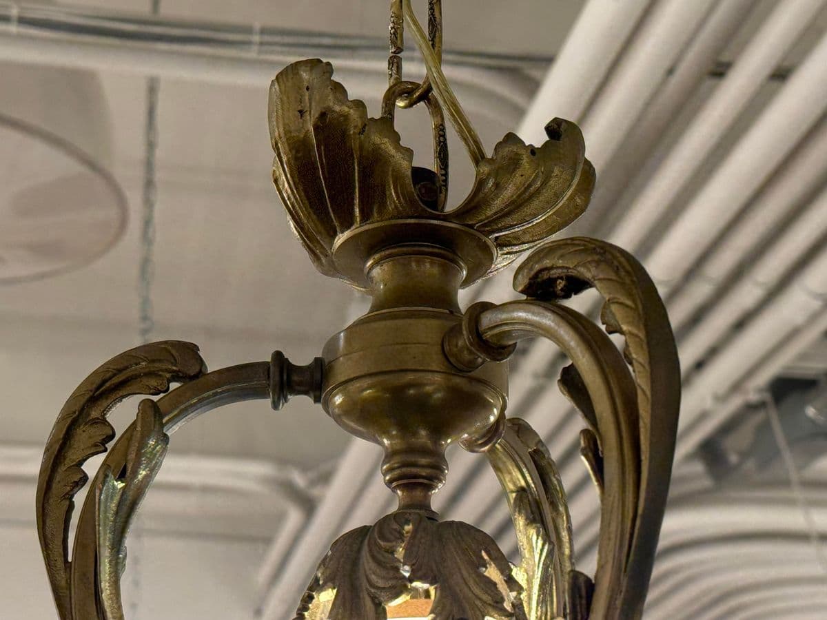 Art Nouveau Four Light Cherub Chandelier, Early 20th Century - Thumbnail 12