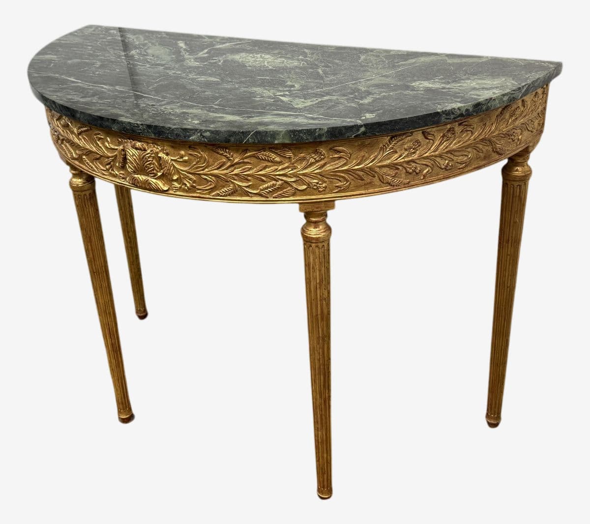 Burton Ching Giltwood Console Table With Marble Top - Image 1