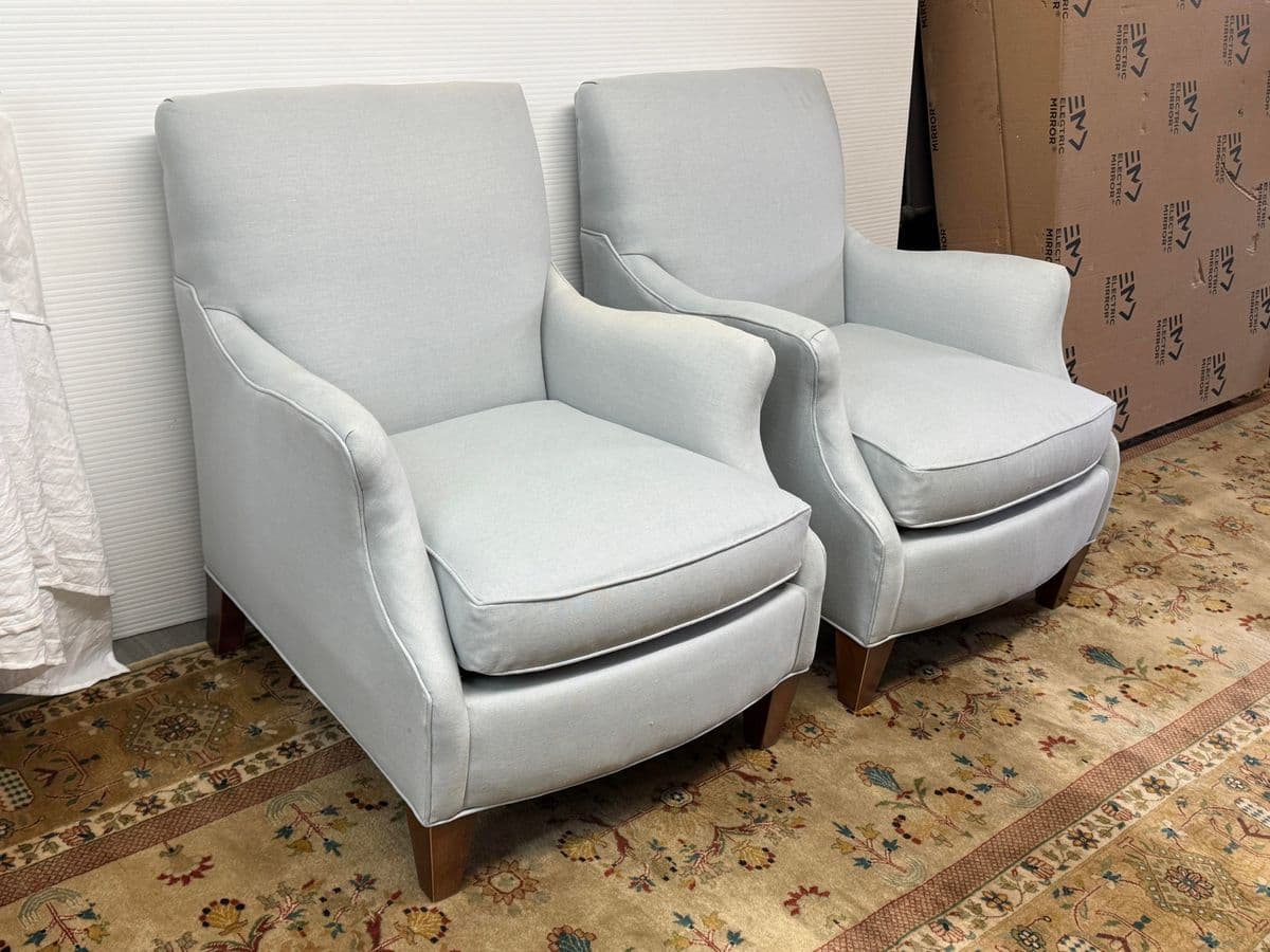 Ballard Designs Wembley Club Chairs, Pair - Thumbnail 3