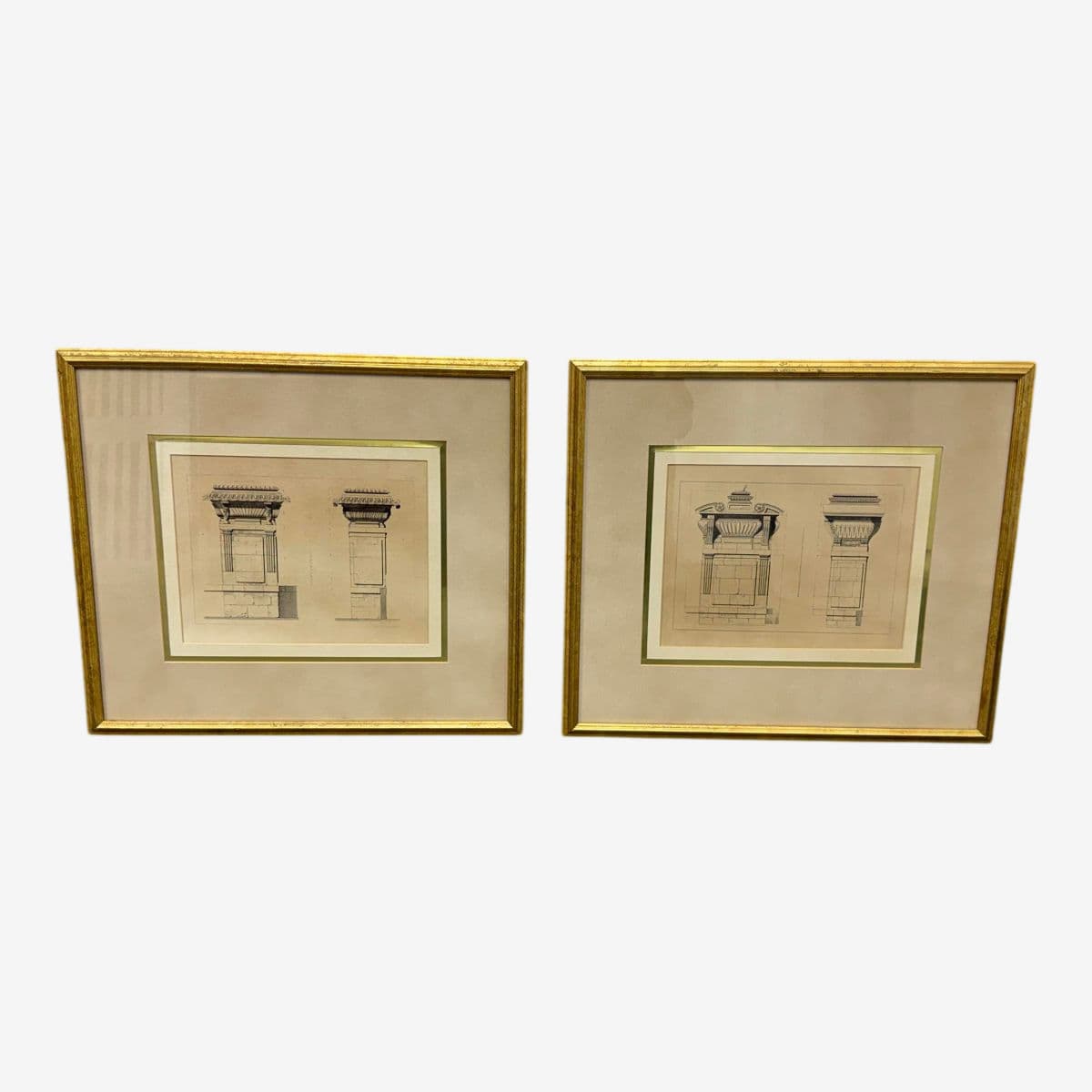 Bombay Company French Architecture Framed Prints, 16th Century, Pair - Image 1