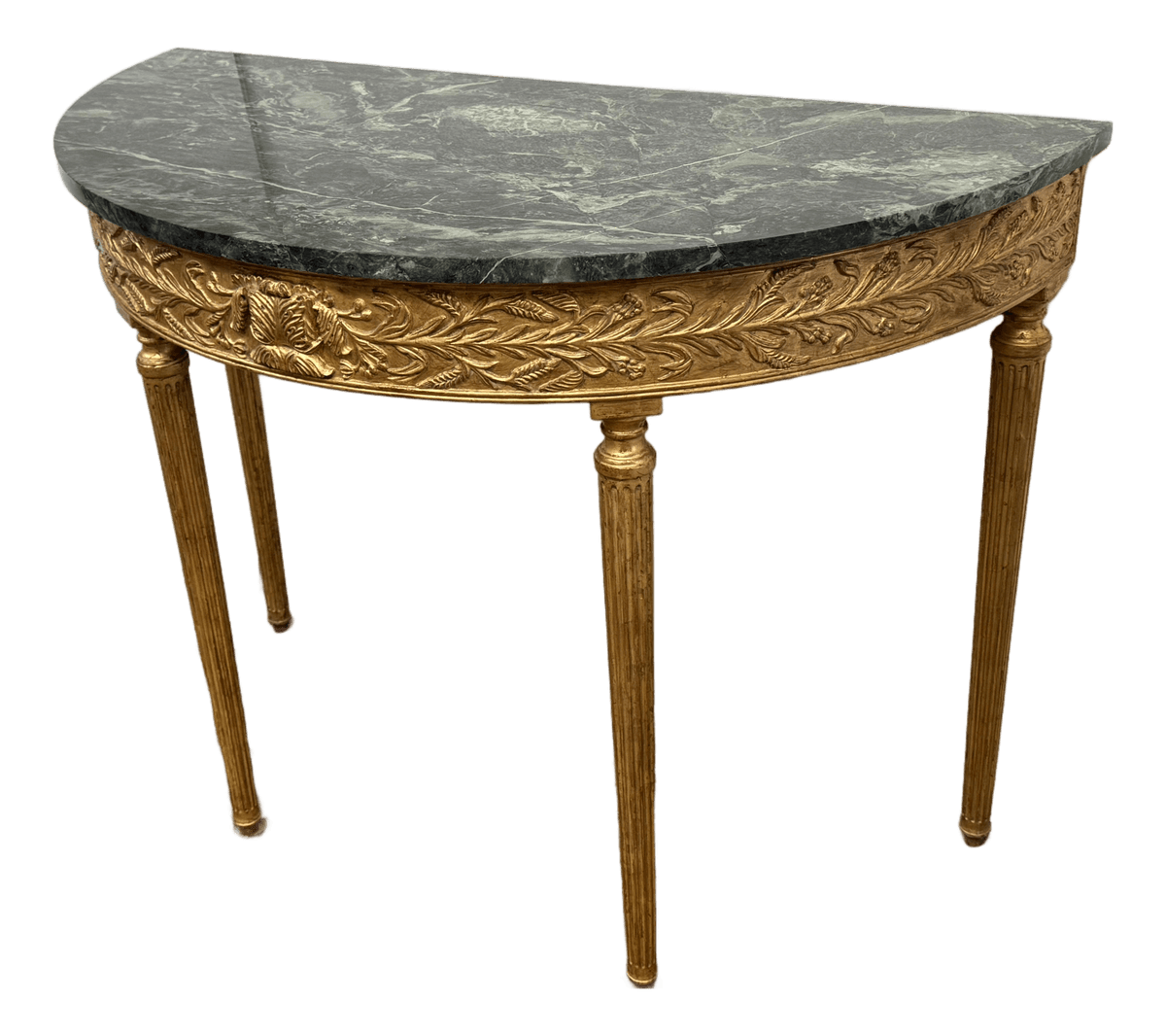 Burton Ching Giltwood Console Table With Marble Top - Thumbnail 2