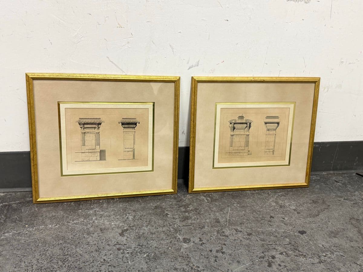 Bombay Company French Architecture Framed Prints, 16th Century, Pair - Thumbnail 6
