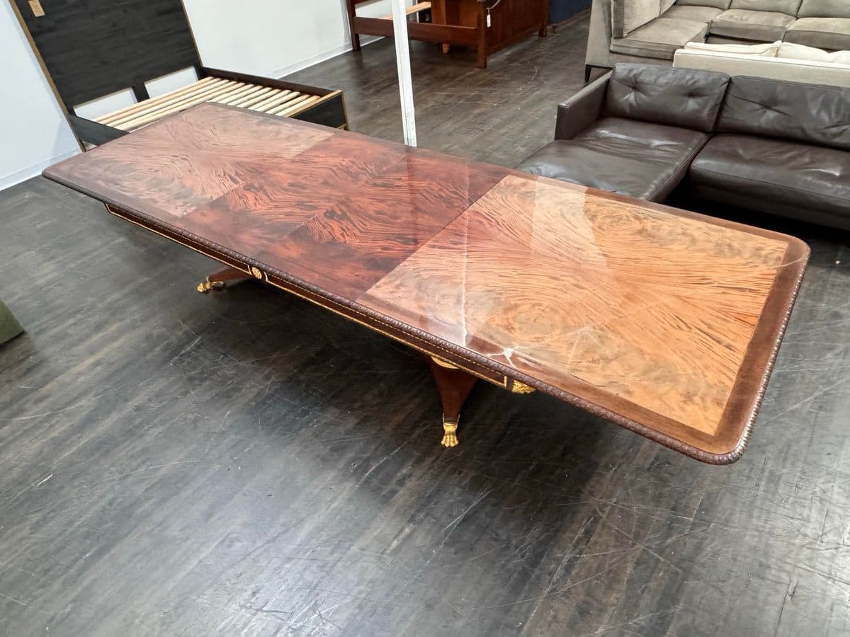 Emilia Interiors Neoclassical Revival Banquet Extension Dining Table, Late 20th Century - Thumbnail 13