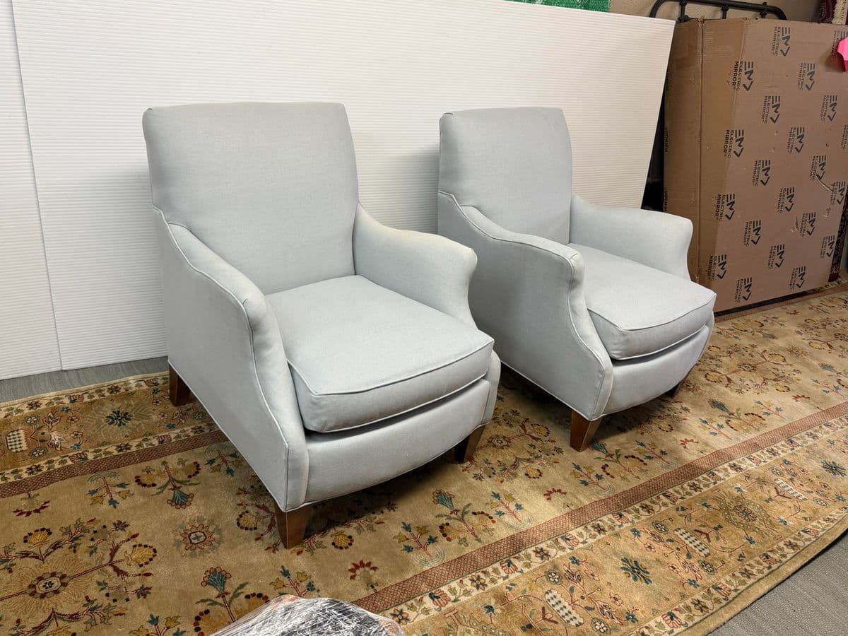Ballard Designs Wembley Club Chairs, Pair - Thumbnail 5
